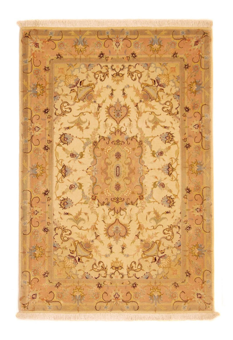 Perzisch tapijt - Tabriz - Royal - 155 x 104 cm - beige