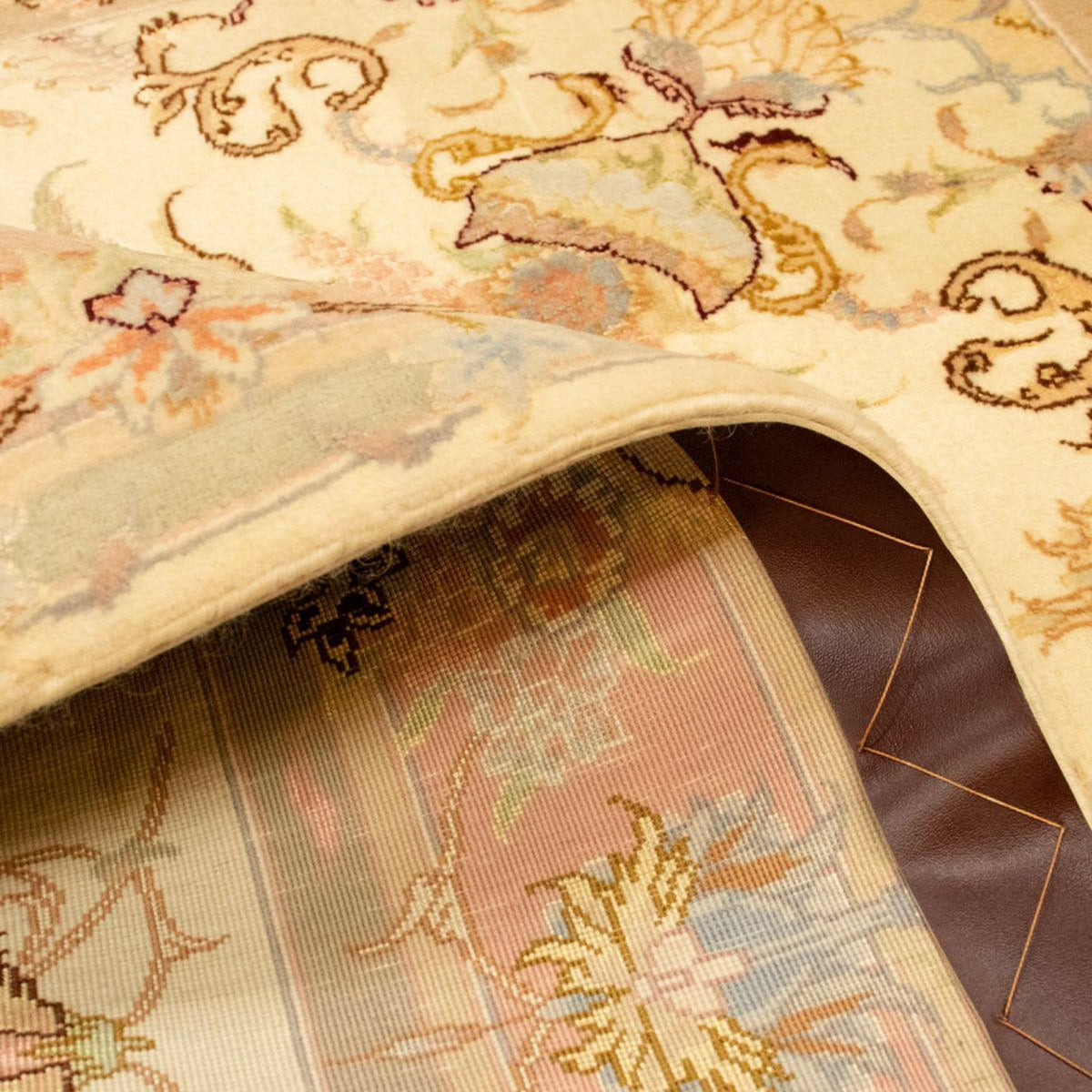 Perzisch tapijt - Tabriz - Royal - 155 x 104 cm - beige