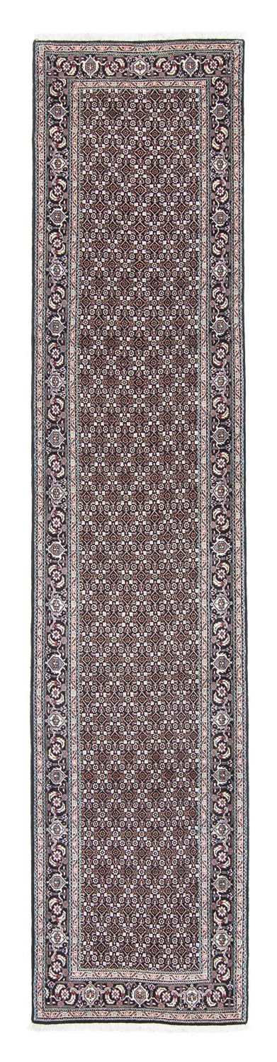Loper Perzisch tapijt - Tabriz - 391 x 76 cm - grijs