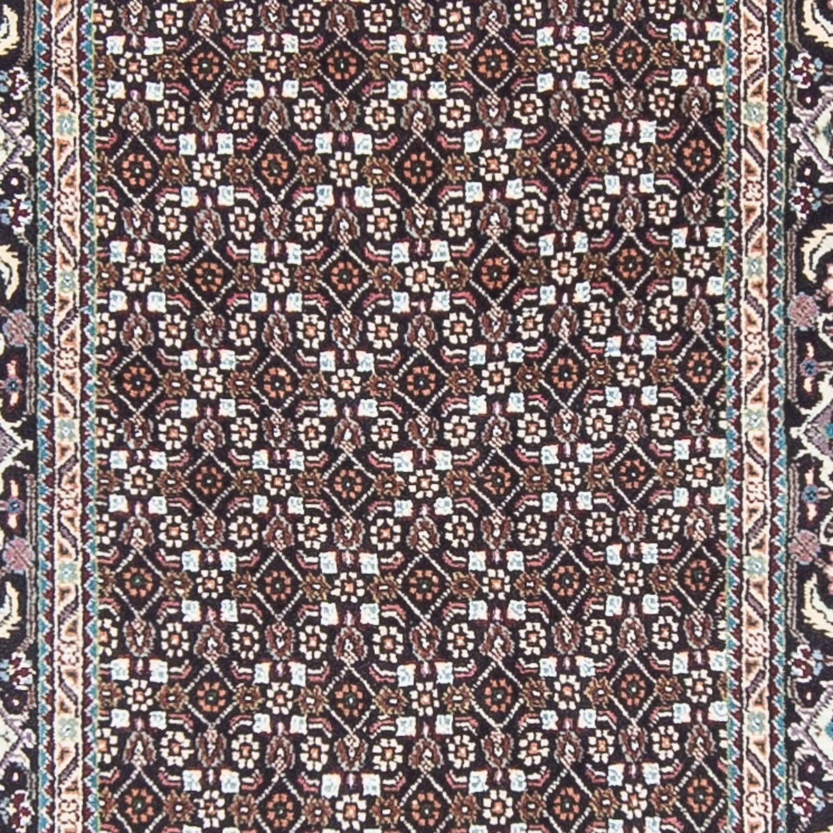 Loper Perzisch tapijt - Tabriz - 391 x 76 cm - grijs