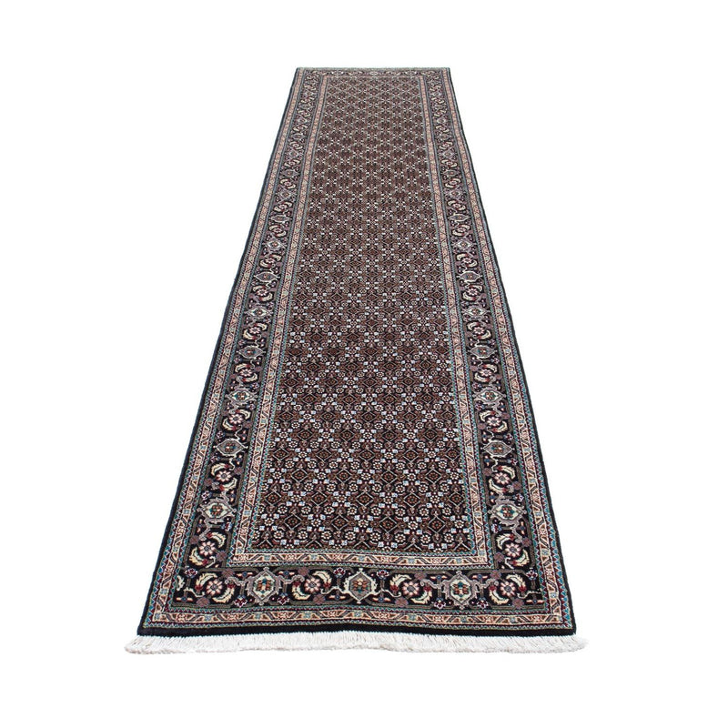 Loper Perzisch tapijt - Tabriz - 391 x 76 cm - grijs
