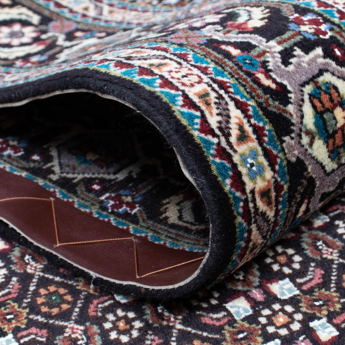 Loper Perzisch tapijt - Tabriz - 381 x 66 cm - grijs