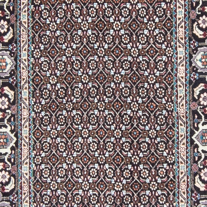 Loper Perzisch tapijt - Tabriz - 388 x 77 cm - grijs