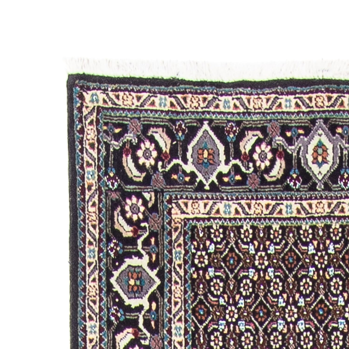 Loper Perzisch tapijt - Tabriz - 388 x 77 cm - grijs