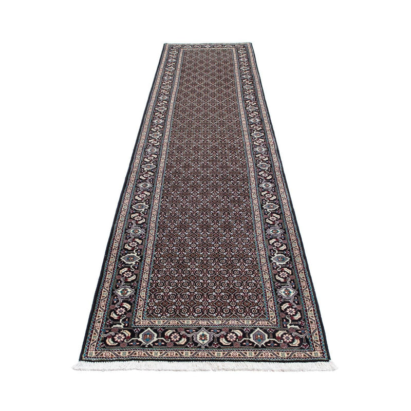 Loper Perzisch tapijt - Tabriz - 388 x 77 cm - grijs