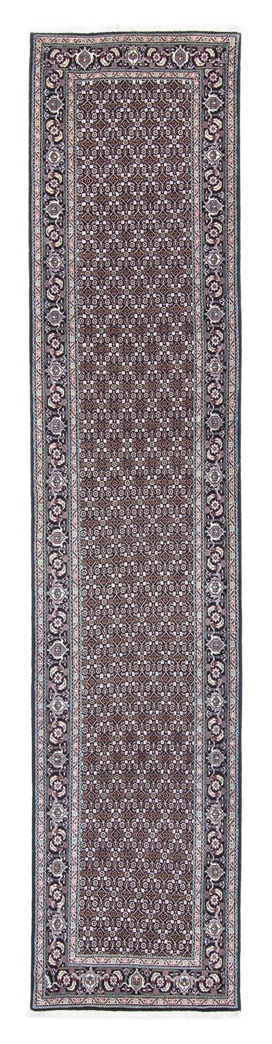 Loper Perzisch tapijt - Tabriz - 389 x 74 cm - grijs