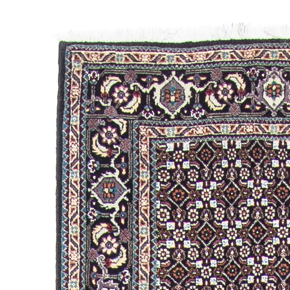 Loper Perzisch tapijt - Tabriz - 389 x 74 cm - grijs