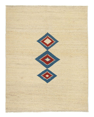 Gabbeh tapijt - Perzisch - 188 x 145 cm - beige