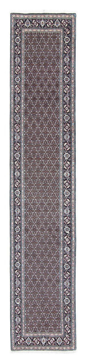 Loper Perzisch tapijt - Tabriz - 390 x 75 cm - grijs