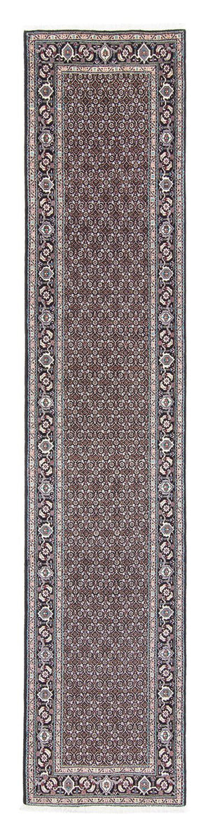 Loper Perzisch tapijt - Tabriz - 390 x 74 cm - grijs