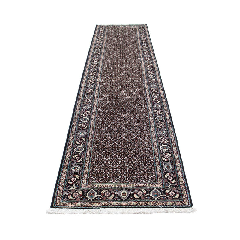 Loper Perzisch tapijt - Tabriz - 390 x 74 cm - grijs