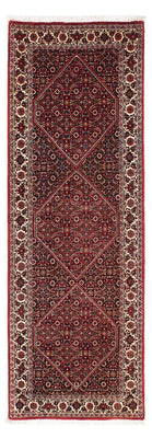 Loper Perzisch tapijt - Bijar - 209 x 74 cm - donkerrood