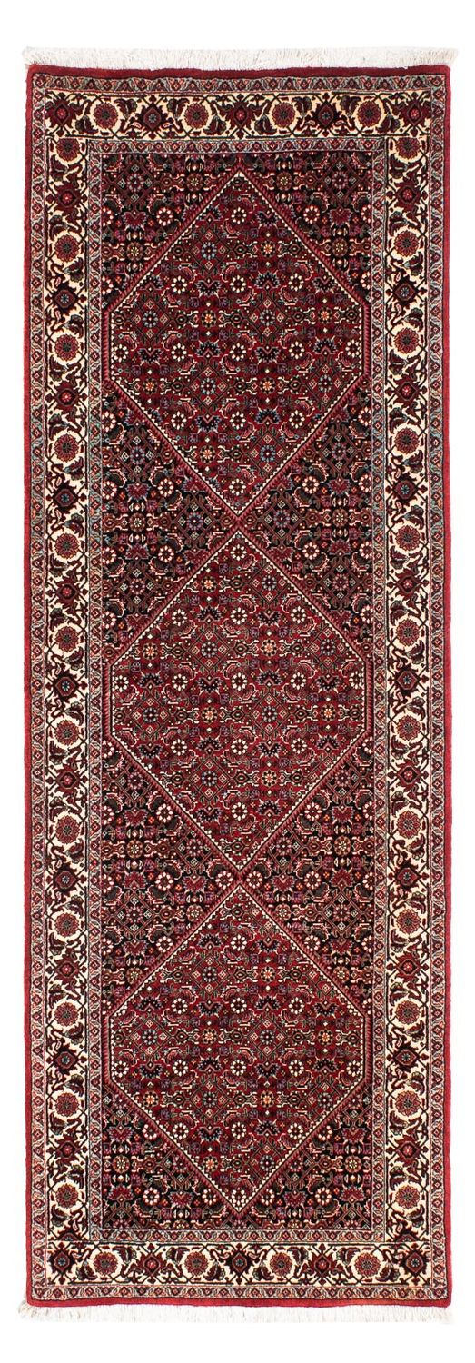 Loper Perzisch tapijt - Bijar - 209 x 74 cm - donkerrood