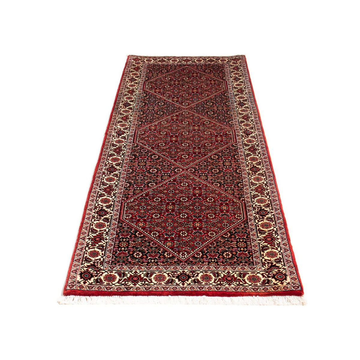 Loper Perzisch tapijt - Bijar - 209 x 74 cm - donkerrood