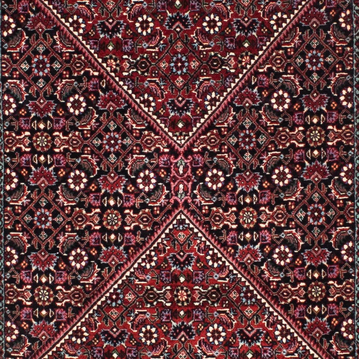 Loper Perzisch tapijt - Bijar - 198 x 74 cm - donkerrood
