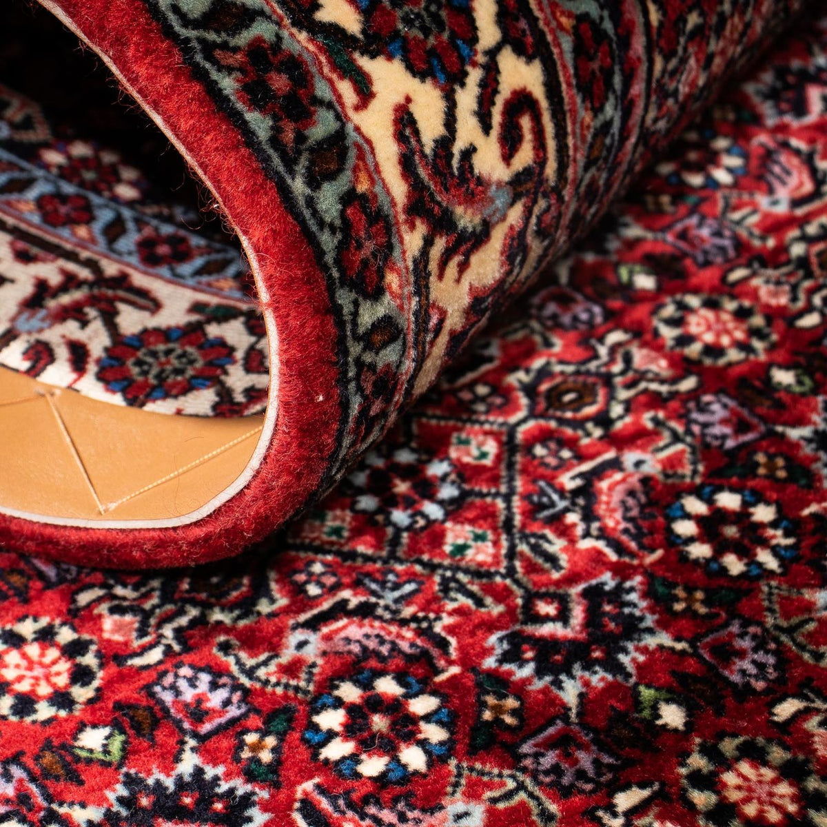 Loper Perzisch tapijt - Bijar - 198 x 74 cm - donkerrood