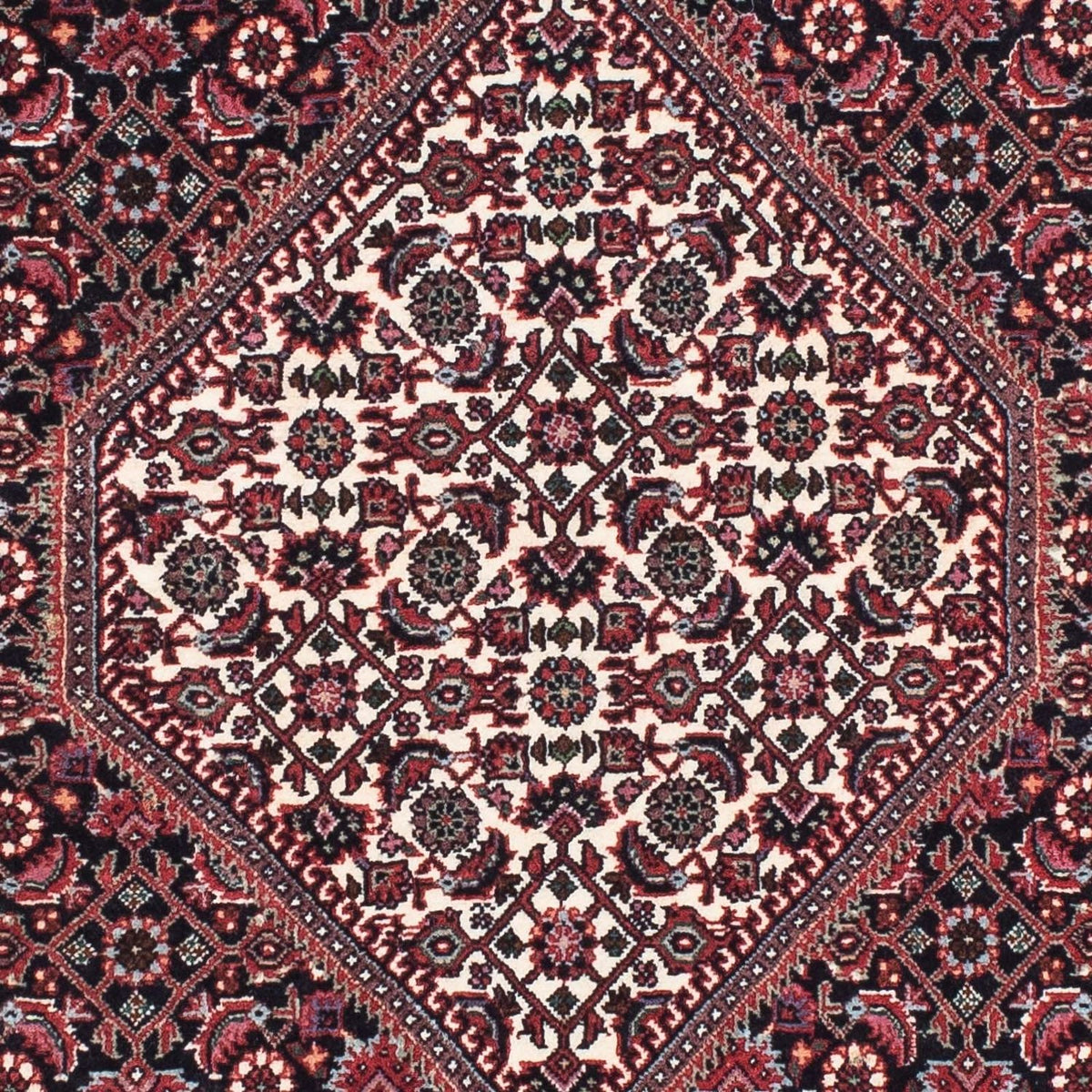 Loper Perzisch tapijt - Bijar - 214 x 73 cm - donkerblauw