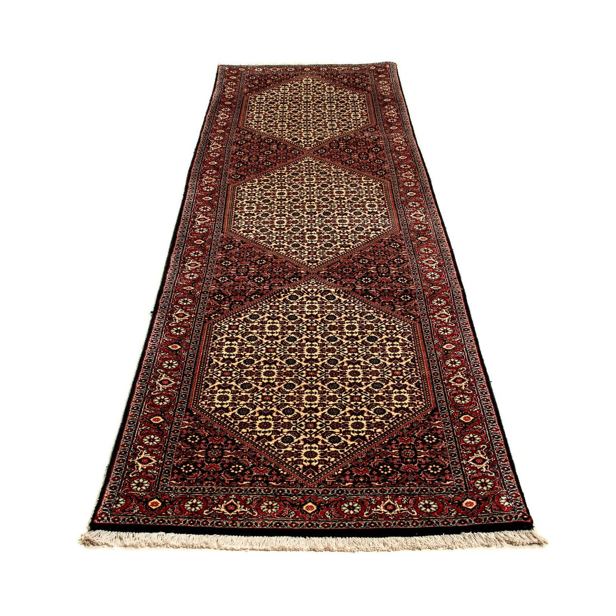 Loper Perzisch tapijt - Bijar - 316 x 81 cm - veelkleurig