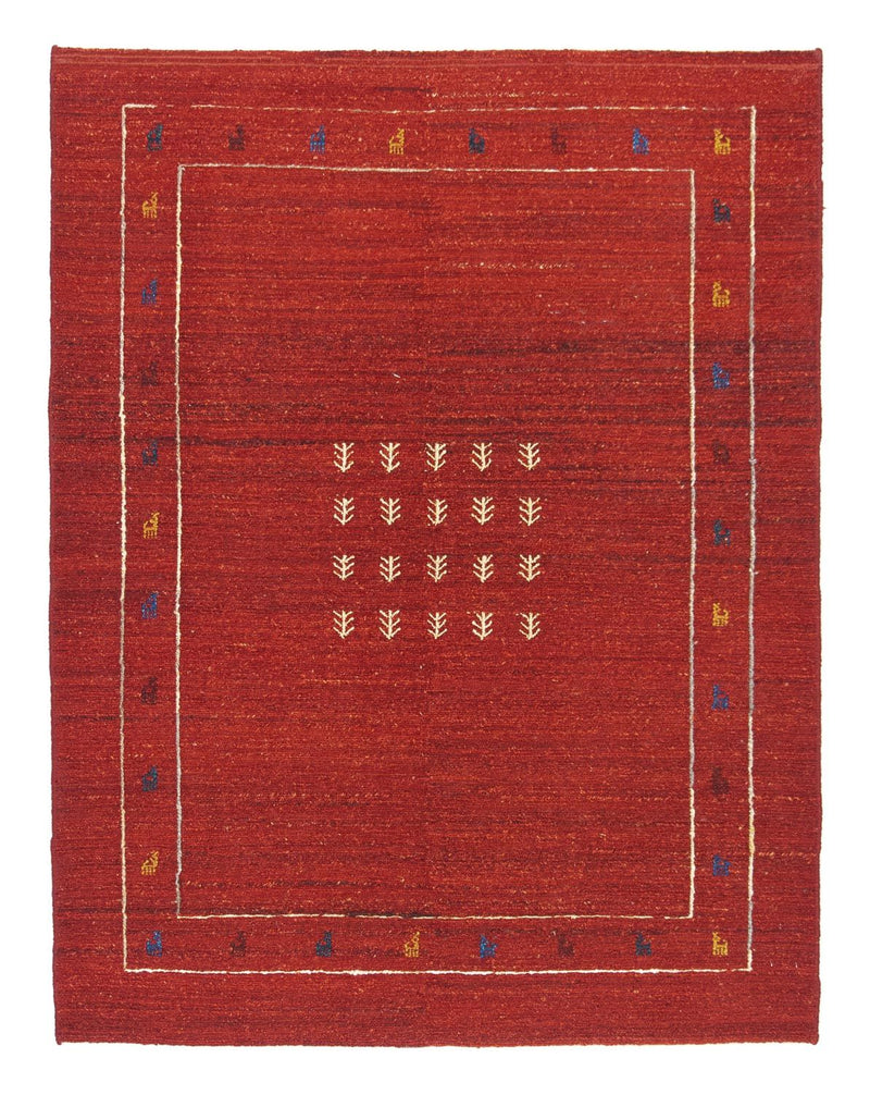 Gabbeh tapijt - Perzisch - 194 x 146 cm - rood