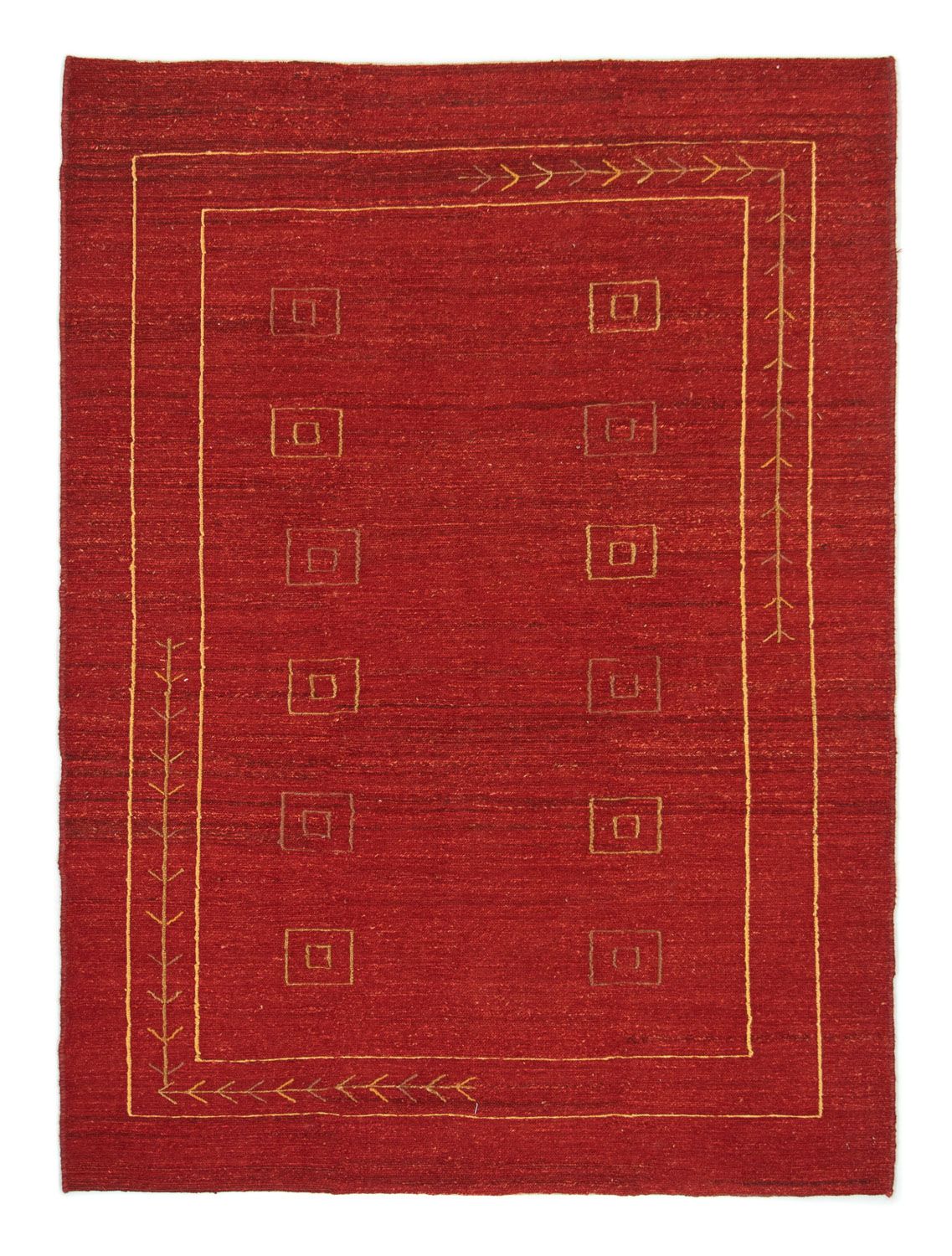 Gabbeh tapijt - Perzisch - 196 x 143 cm - rood