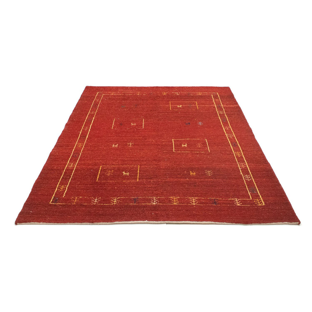Gabbeh tapijt - Perzisch - 190 x 150 cm - rood