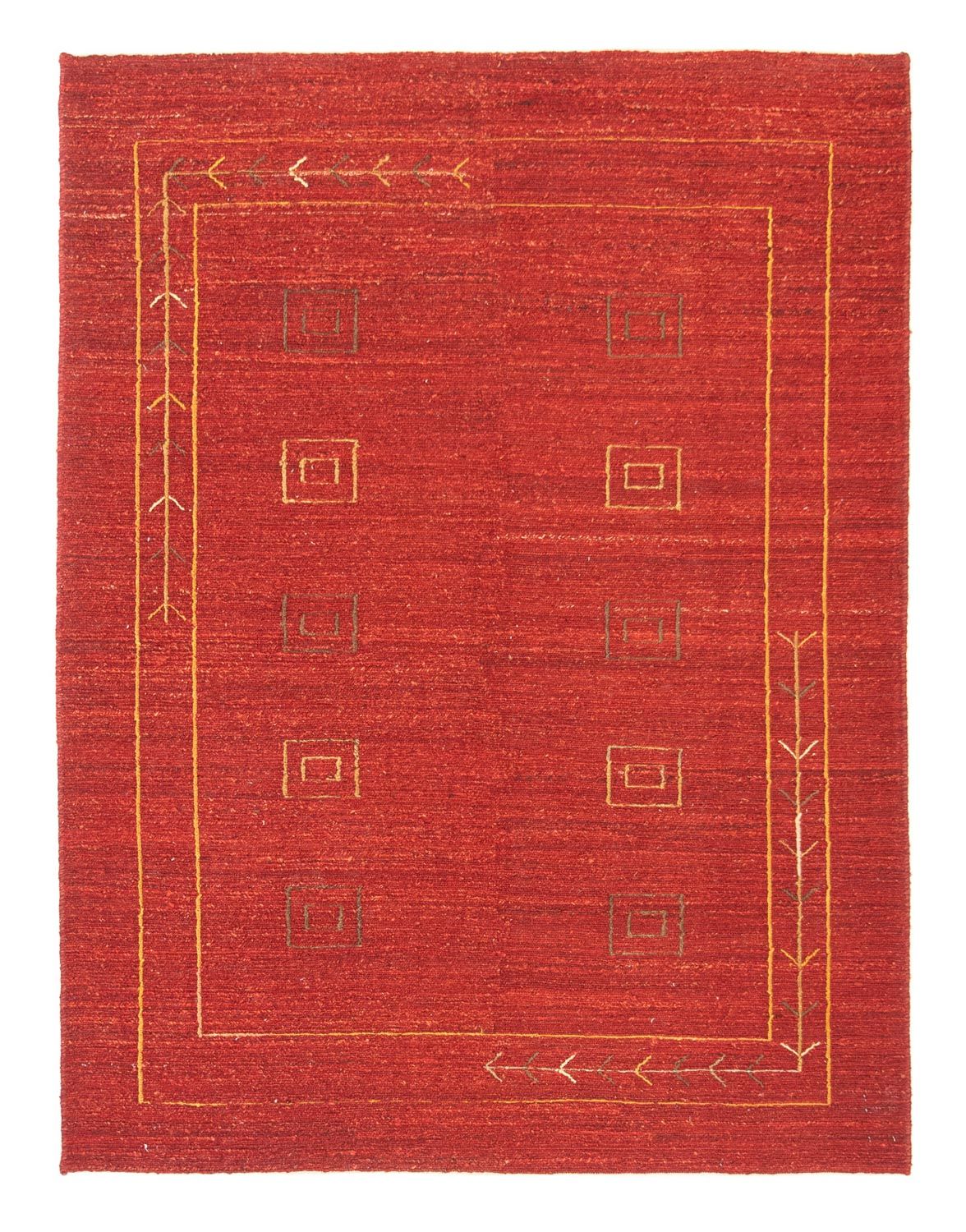 Gabbeh tapijt - Perzisch - 196 x 146 cm - rood