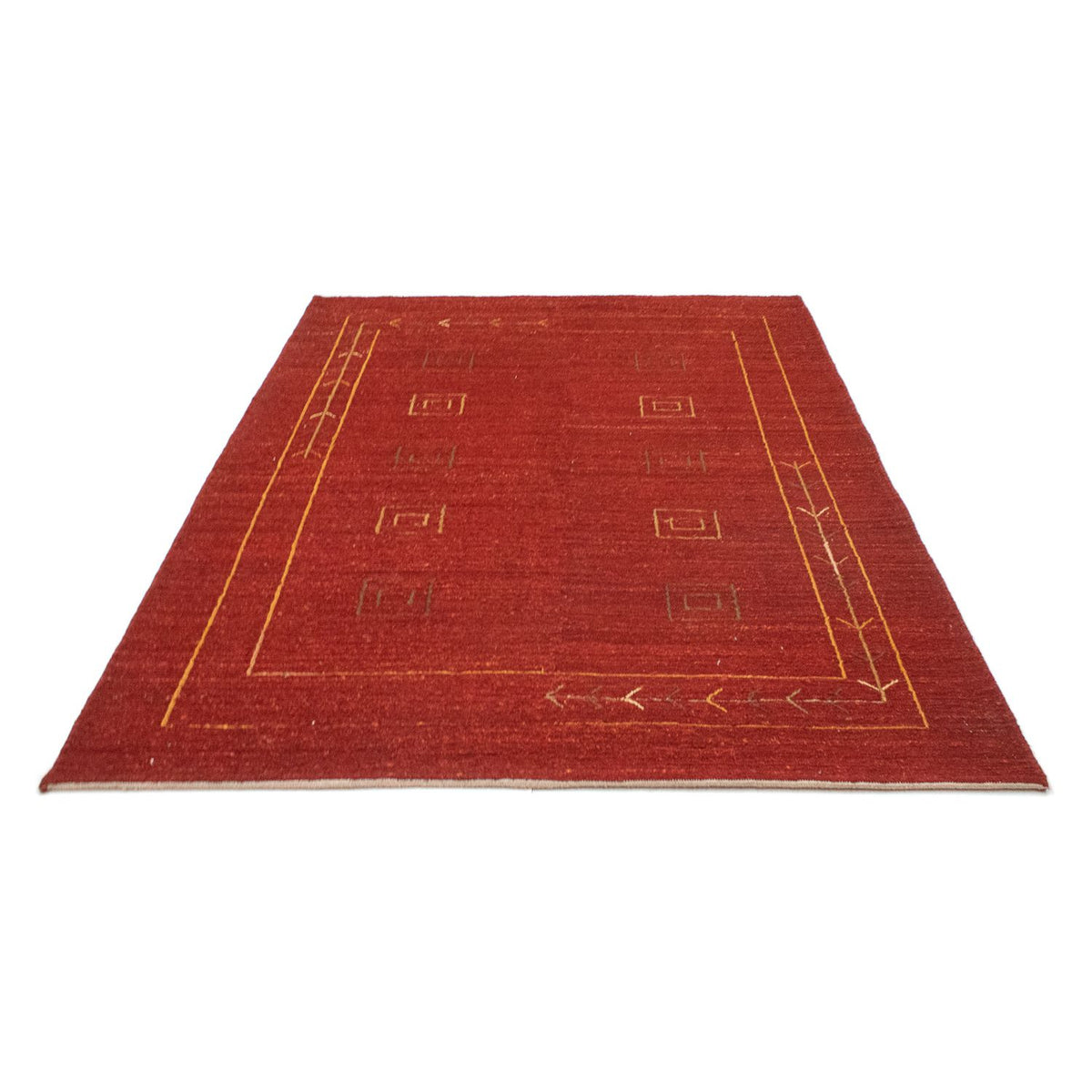 Gabbeh tapijt - Perzisch - 196 x 146 cm - rood