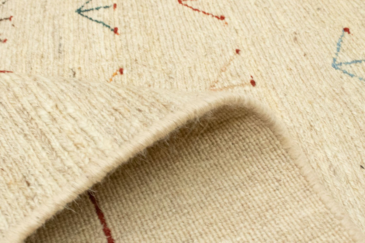 Gabbeh tapijt - Perzisch - 195 x 144 cm - beige