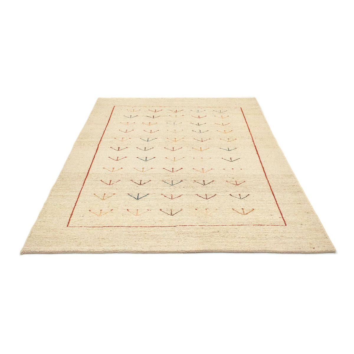 Gabbeh tapijt - Perzisch - 195 x 144 cm - beige