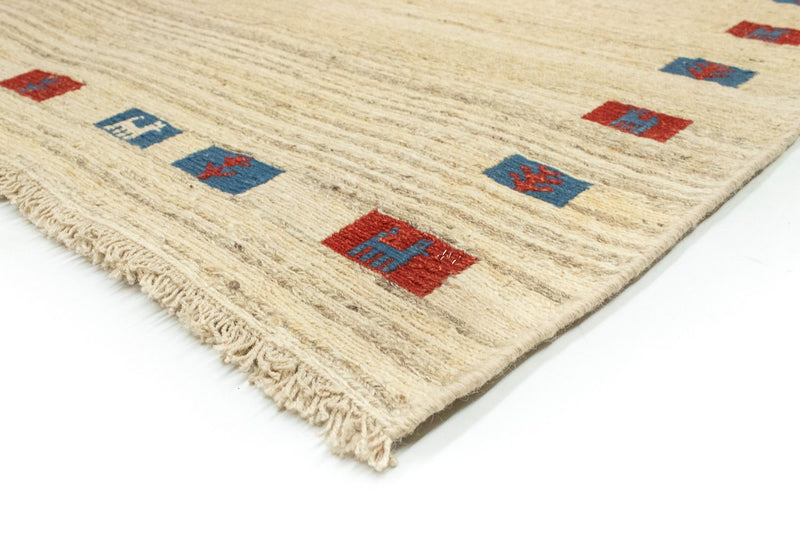 Gabbeh tapijt - Perzisch - 196 x 156 cm - beige