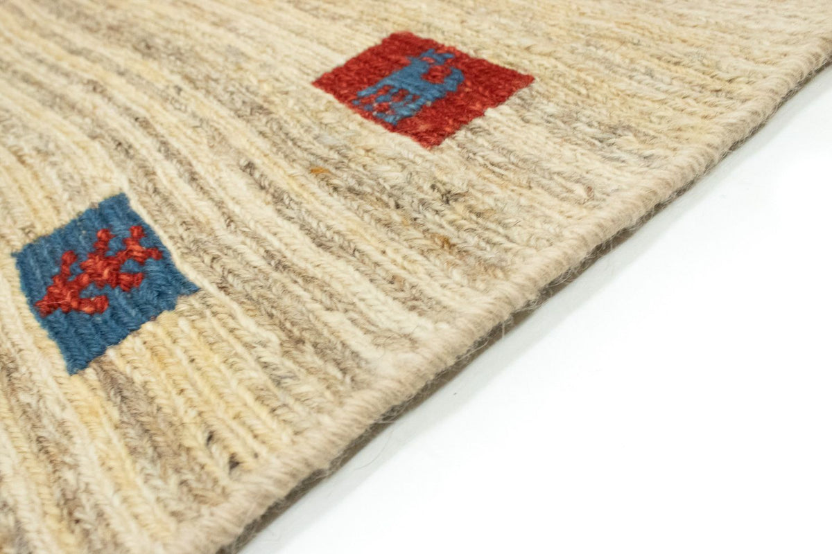 Gabbeh tapijt - Perzisch - 196 x 156 cm - beige
