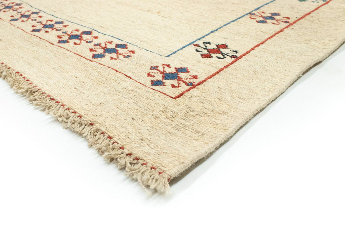 Gabbeh tapijt - Perzisch - 206 x 147 cm - beige