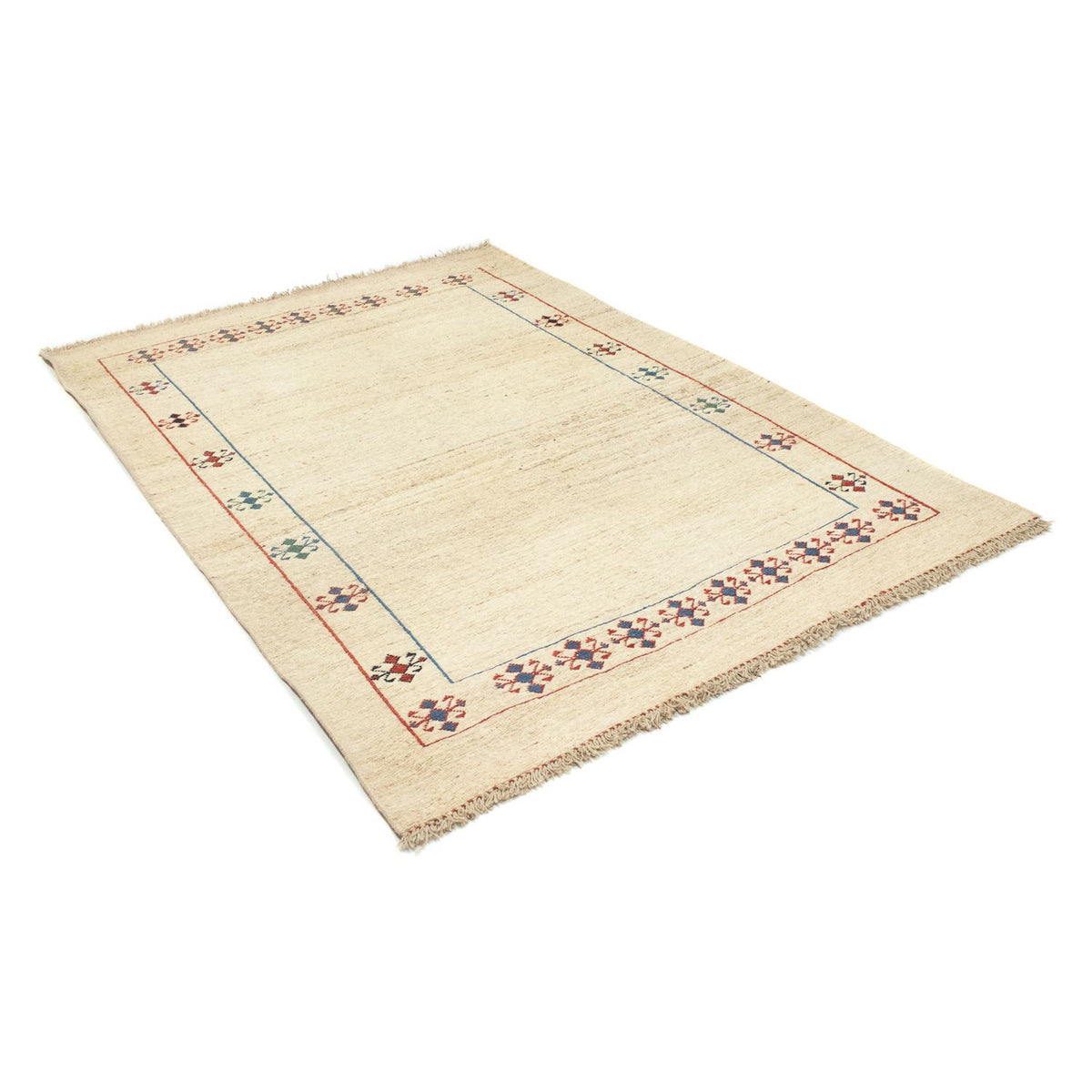 Gabbeh tapijt - Perzisch - 206 x 147 cm - beige