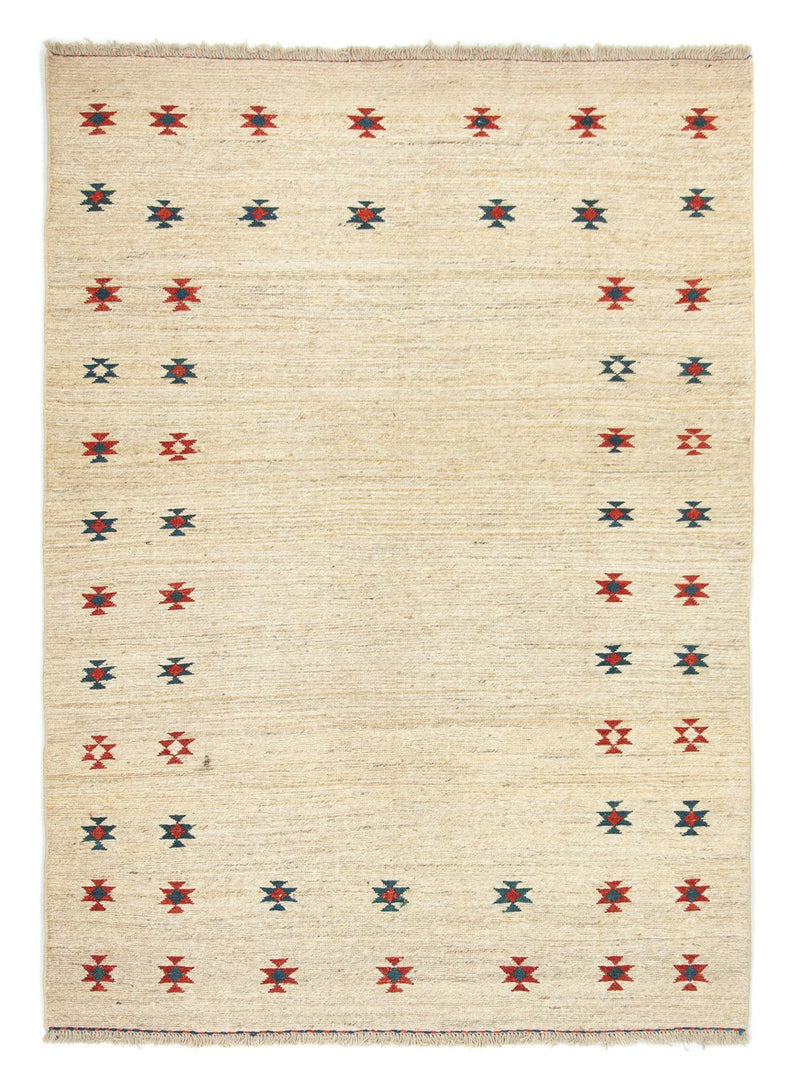 Gabbeh tapijt - Perzisch - 206 x 150 cm - beige