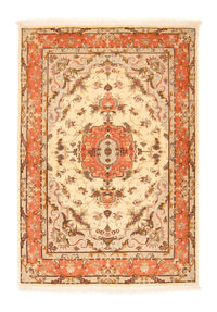 Perzisch tapijt - Tabriz - Royal - 148 x 101 cm - beige