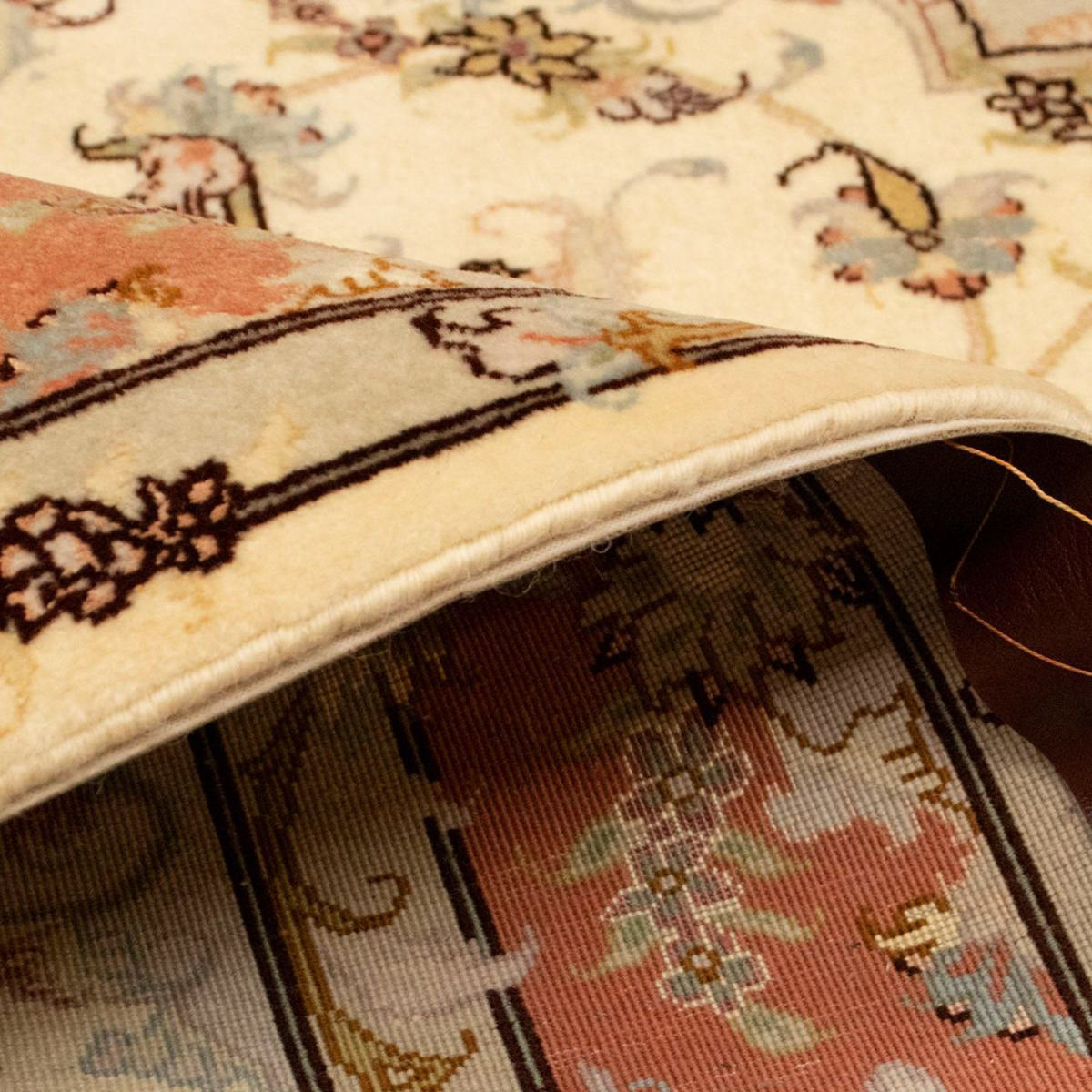 Perzisch tapijt - Tabriz - Royal - 148 x 101 cm - beige