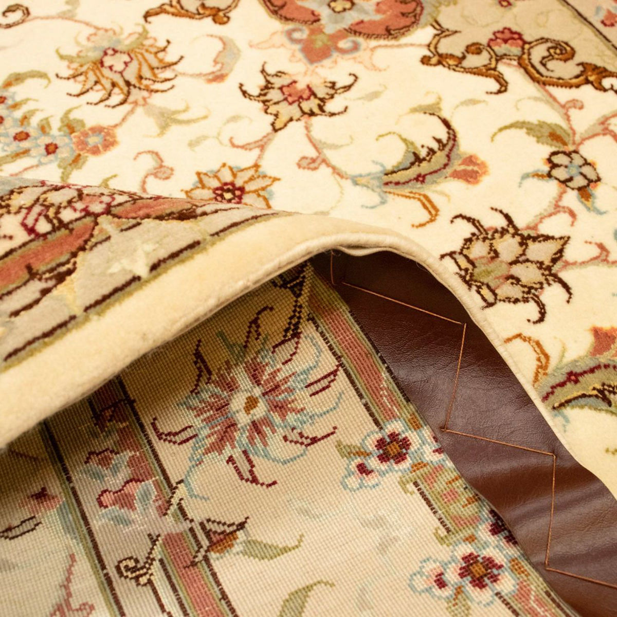 Perzisch tapijt - Tabriz - Royal - 152 x 100 cm - beige