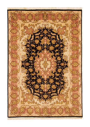 Perzisch tapijt - Tabriz - Royal - 154 x 94 cm - zwart