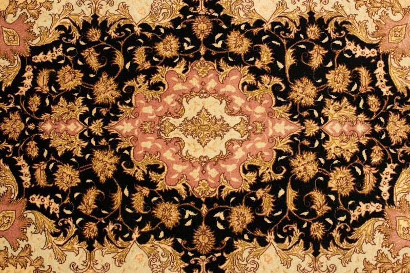 Perzisch tapijt - Tabriz - Royal - 154 x 94 cm - zwart