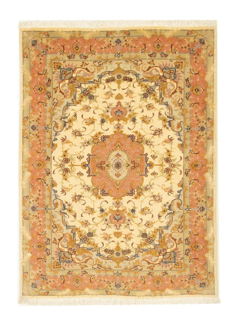 Perzisch tapijt - Tabriz - Premium - 140 x 104 cm - beige