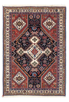 Gabbeh Tapijt - Kashkuli Perzisch - 145 x 105 cm - donkerblauw