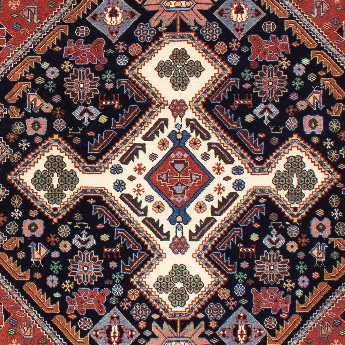 Gabbeh Tapijt - Kashkuli Perzisch - 145 x 105 cm - donkerblauw