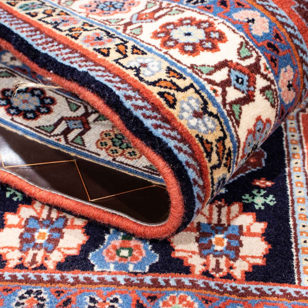 Gabbeh Tapijt - Kashkuli Perzisch - 145 x 105 cm - donkerblauw