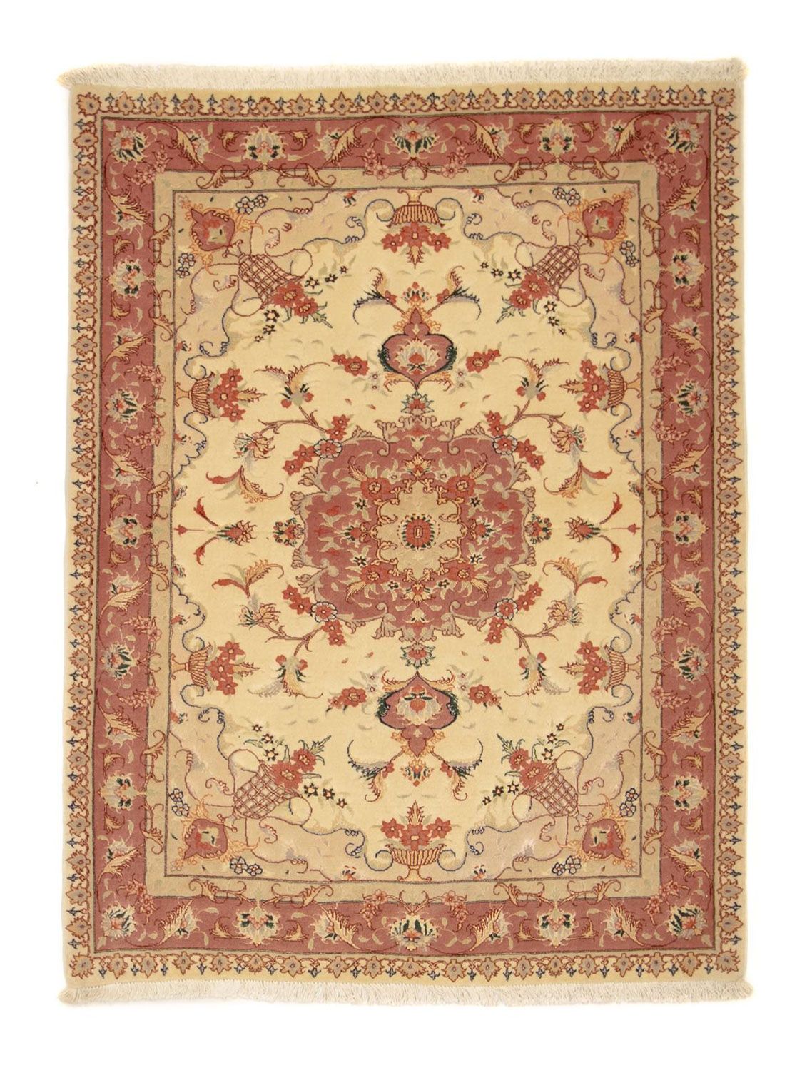 Perzisch tapijt - Tabriz - Royal - 150 x 104 cm - beige