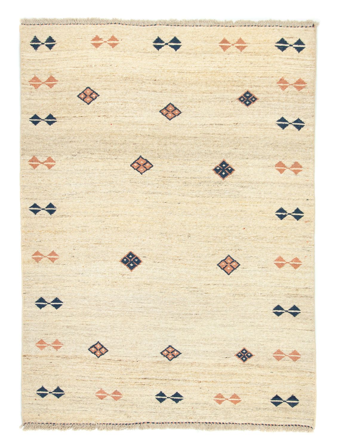 Gabbeh tapijt - Perzisch - 196 x 148 cm - beige