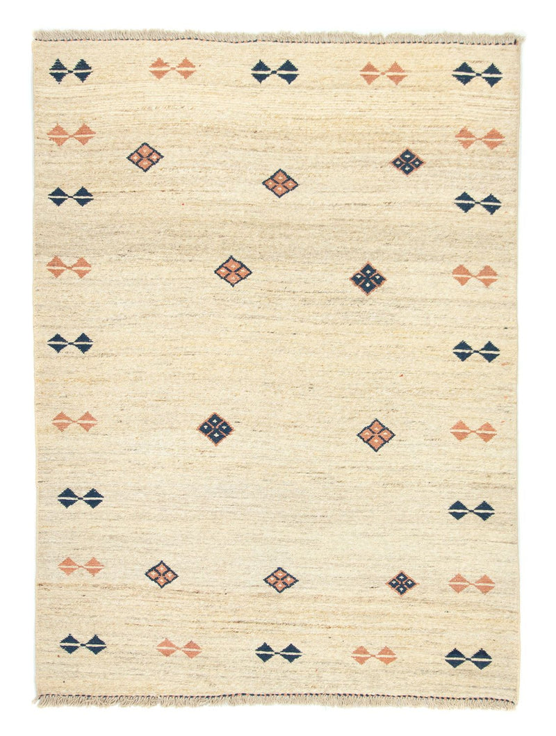 Gabbeh tapijt - Perzisch - 196 x 148 cm - beige