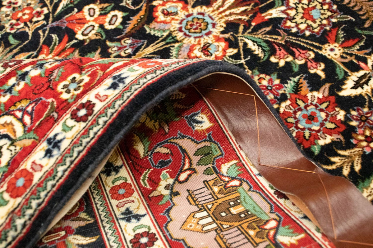 Perzisch tapijt - Ghom - 163 x 107 cm - donkerblauw