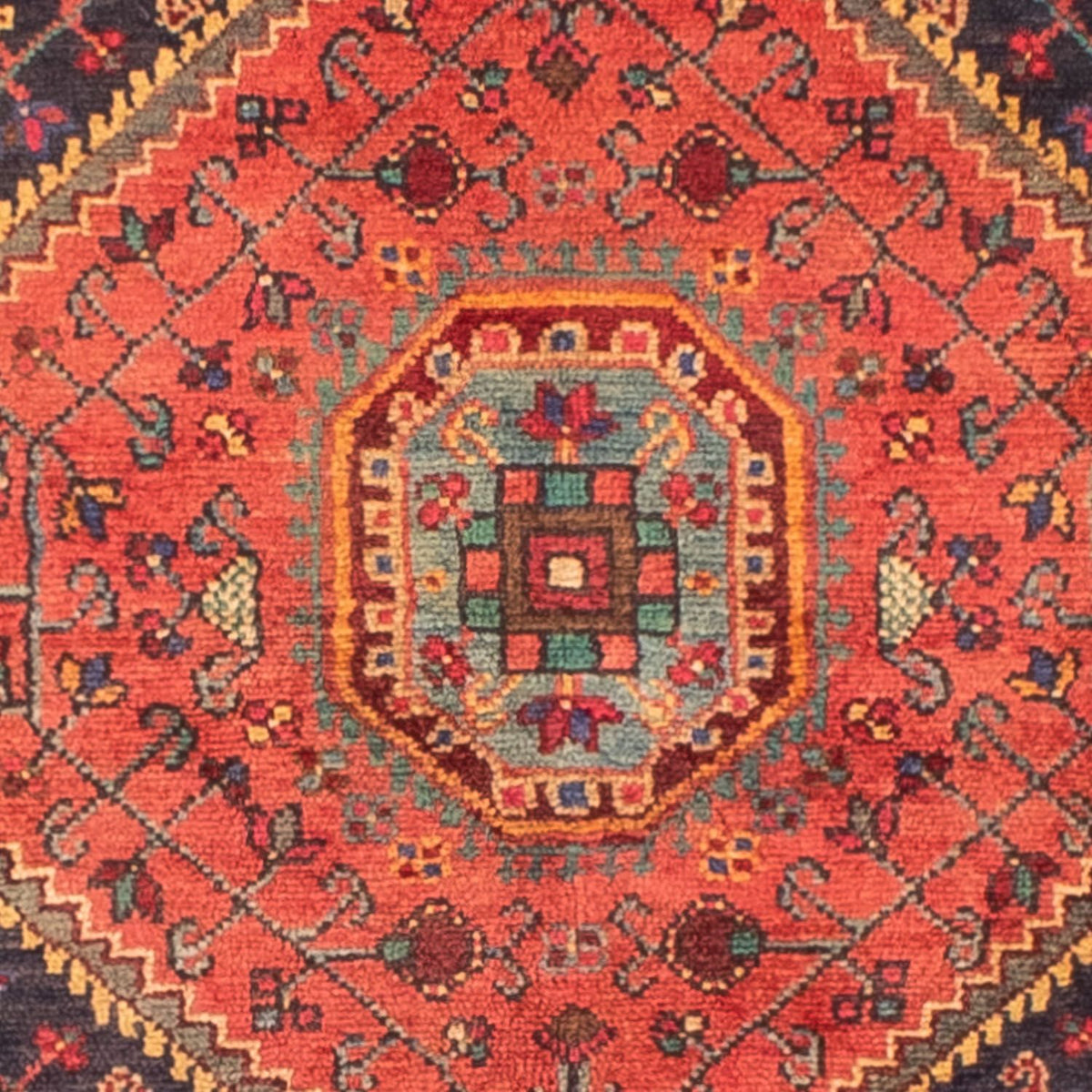 Perzisch Tapijt - Nomadisch - 218 x 130 cm - donkerblauw