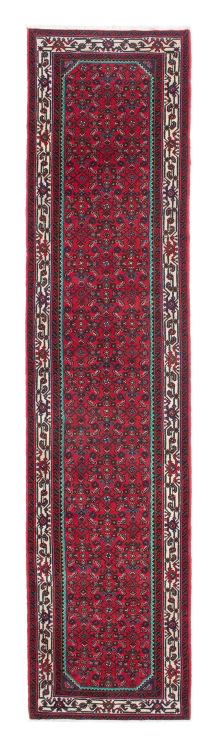 Loper Perzisch Tapijt - Nomadisch - 397 x 84 cm - donkerrood