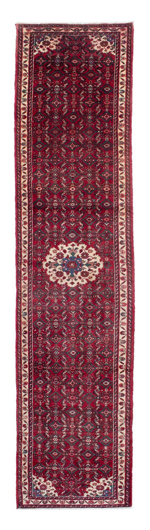 Loper Perzisch Tapijt - Nomadisch - 410 x 85 cm - donkerrood